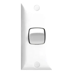 HPM Architrave Switch 1 Gang White