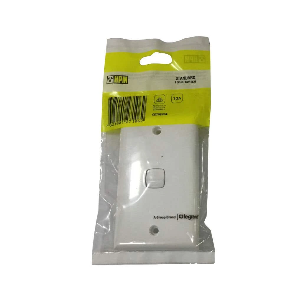 HPM Gang Wall Switch White 10AMP 2 HPM Gang Wall Switch White 10AMP - Image 2