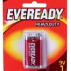Eveready Heavy Duty Battery Red 9V 1 Pack