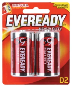 Eveready Heavy Duty Battery Red D - 2 Pack