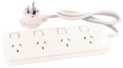 HPM General Purpose 4 Outlet Switched Powerboard White
