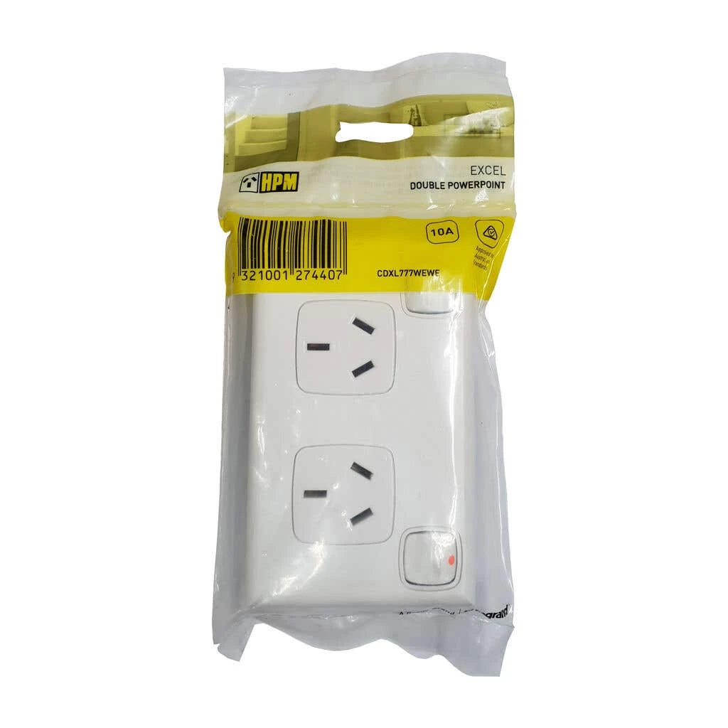 HPM Excel Double Powerpoint White 10A 1 HPM Excel Double Powerpoint White 10A