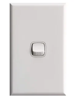 HPM Excel 10A 240V Switch 1 Gang With Coverplate White