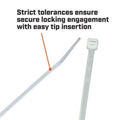 Crescent Natural Cable Ties 100 X 2.5mm - 25 Pack -Home Lighting 2257855 6 1