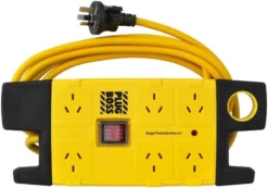 HPM PlugBoss 6 Outlet Surge Protected Powerboard