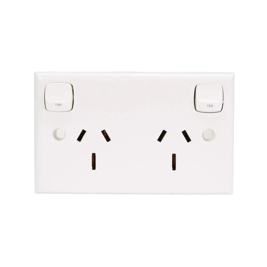 HPM Double Powerpoint 15A White 2 HPM Double Powerpoint 15A White - Image 2