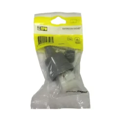 HPM Extension Cord Socket End 10A Grey -Home Lighting 2406775 2 12