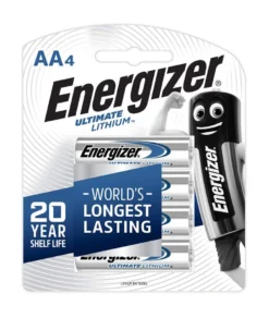 Energizer Battery Lithium AA - 4 Pack