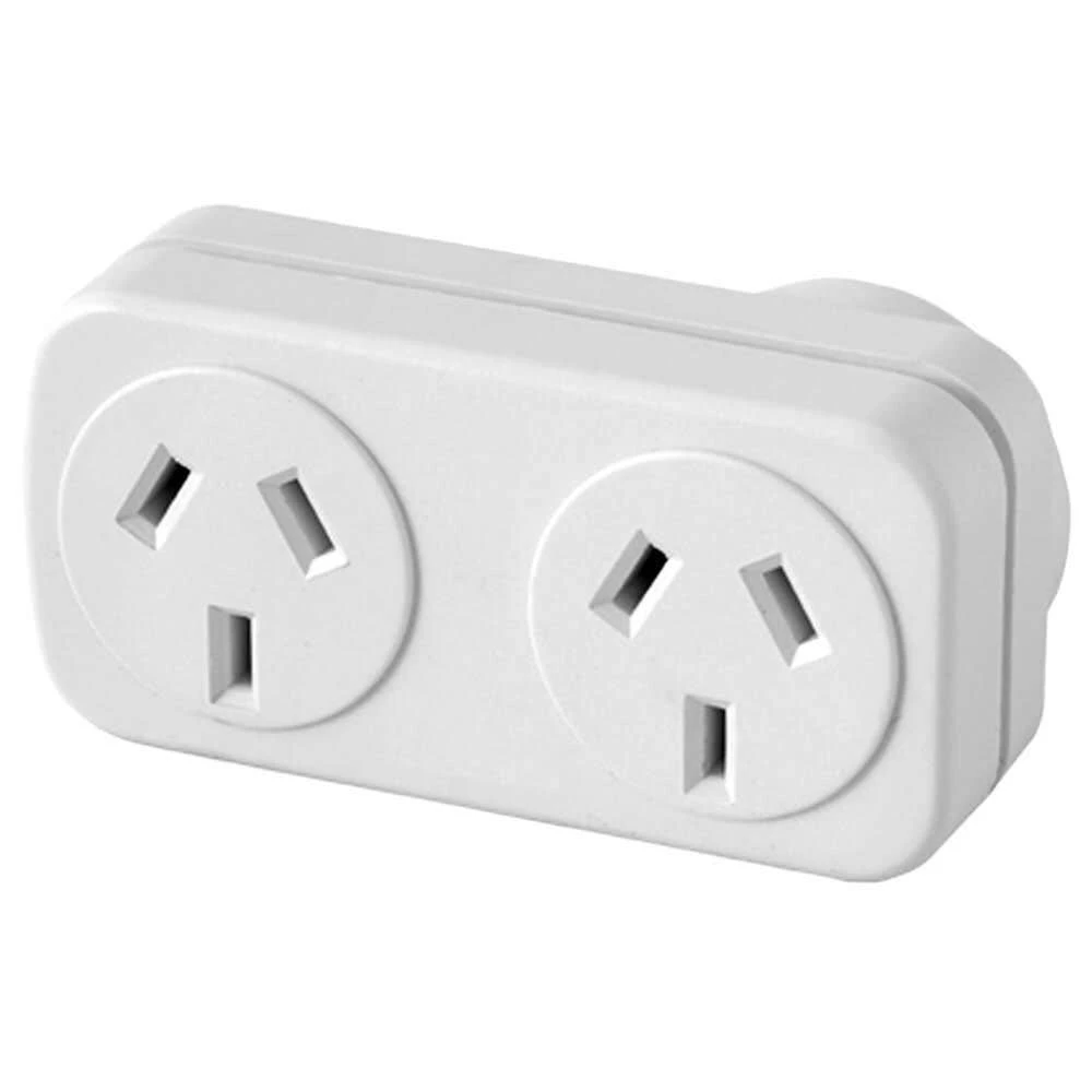 Arlec Left Hand Double Adaptor 1 Arlec Left Hand Double Adaptor