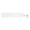 HPM General Pupose 6 Outlet Switched Powerboard White