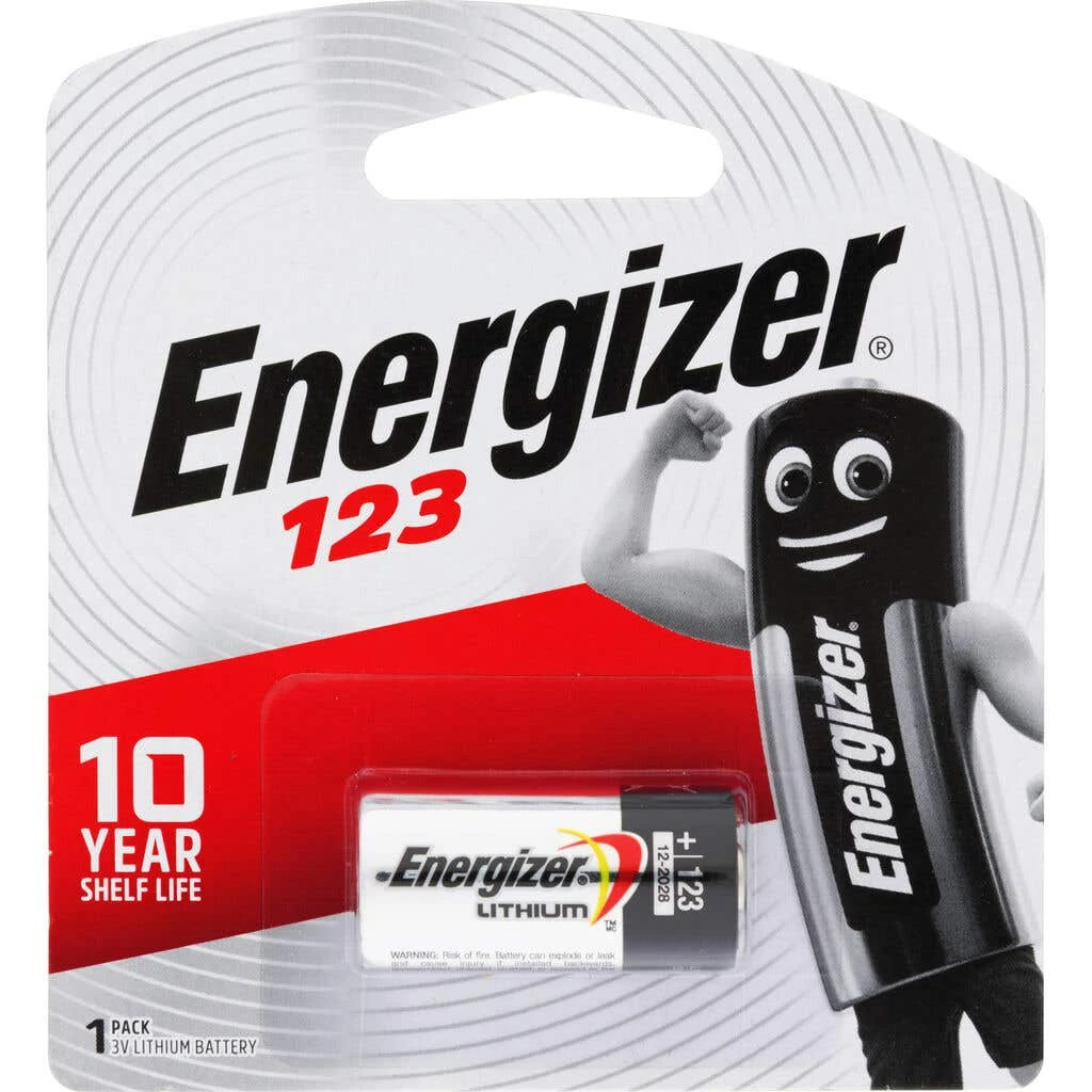 Energizer 3V 123 Lithium Photo Battery - 1 Pack 1 Energizer 3V 123 Lithium Photo Battery - 1 Pack