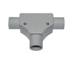 Tripac Tee Cond Inspect PVC Grey 25mm