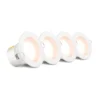 HPM Non Dimmable LED Downlight 240V 7W Warm White Plug 90mm - 4 Pack