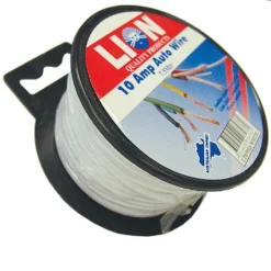 Lion 10 Amp Auto Cable White 5mm X 7.5m