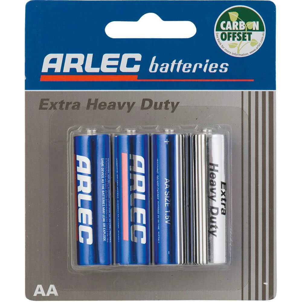 Arlec Extra Heavy Duty Battery - 4 X AA 1 Arlec Extra Heavy Duty Battery - 4 X AA