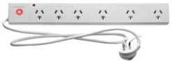 Arlec 6 Outlet Powerboard With Surge Protection