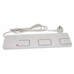HPM General Purpose 12 Outlet Surge Protected Powerboard White