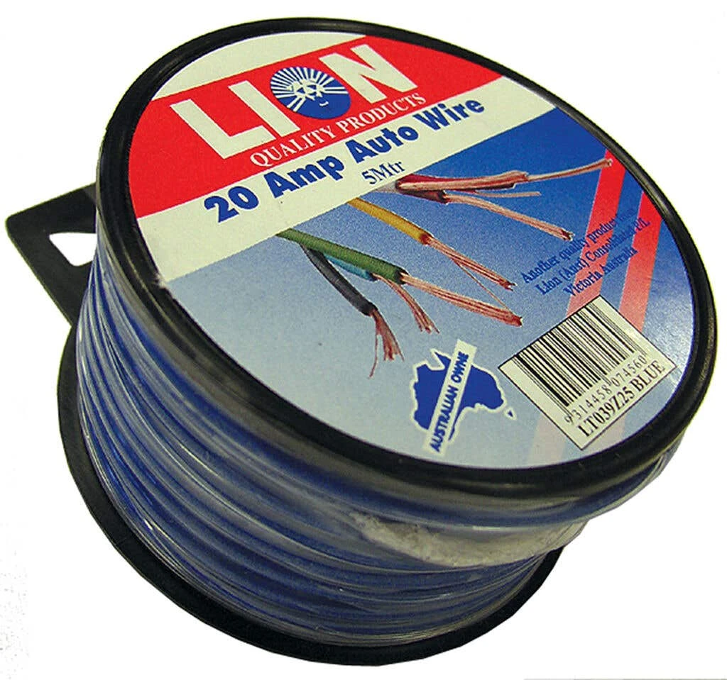 Lion 20 Amp Auto Cable Blue 5m 1 Lion 20 Amp Auto Cable Blue 5m