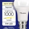 Mirabella 11W LED GLS Everyday Globe Bayonet Warm White