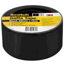 Scotch Gaffa Tape Black 48mm X 15m