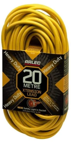 Arlec 10A 3 Core Heavy Duty Extension Lead 20m 1.0mm2