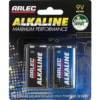 Arlec 9V Alkaline Batteries - 2 Pack