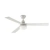 Coolway 3 Blade Ceiling Fan & Light White/Cedar 1200mm