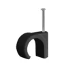 HPM Hook Cable Clips Black 8-10mm - 100 Pack