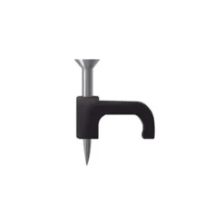 HPM Flat Cable Clips Black 5mm - 20 Pack