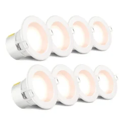 HPM DLI 7W Led Downlight Warm White 90mm - 8 Pack