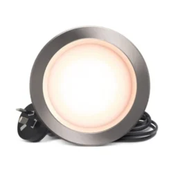 HPM 7W DLI LED Downlight Brushed Chrome Warm White 90mm