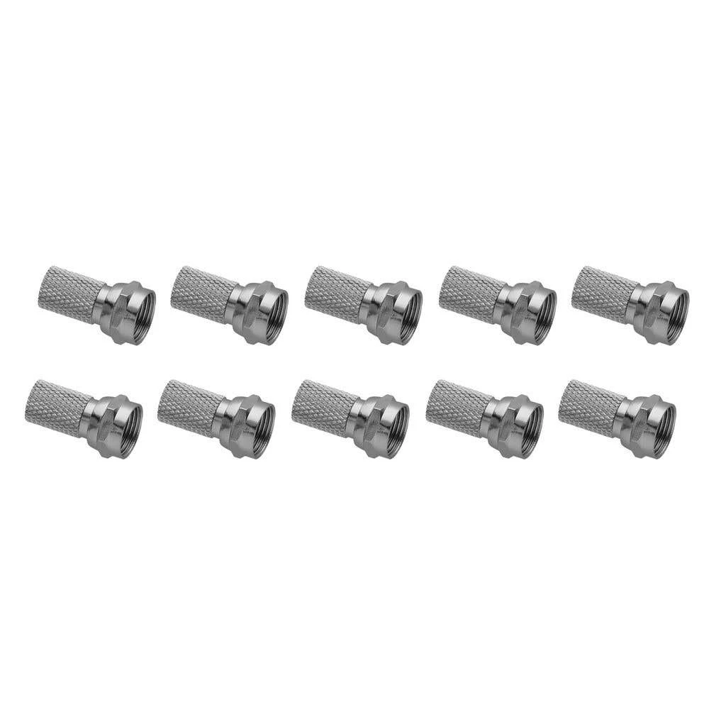Antsig RG6 Twist-On F-Connectors - 10 Pack 1 Antsig RG6 Twist-On F-Connectors - 10 Pack