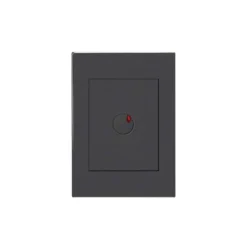 HPM VIVO 350VA 3 Wire Push Button Cover Plate Grey