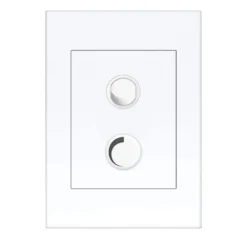 HPM VIVO 250VA 2 Wire Trailing Edge Rotary Dimmer White