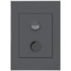 HPM VIVO 250VA 2 Wire Trailing Edge Rotary Dimmer Grey