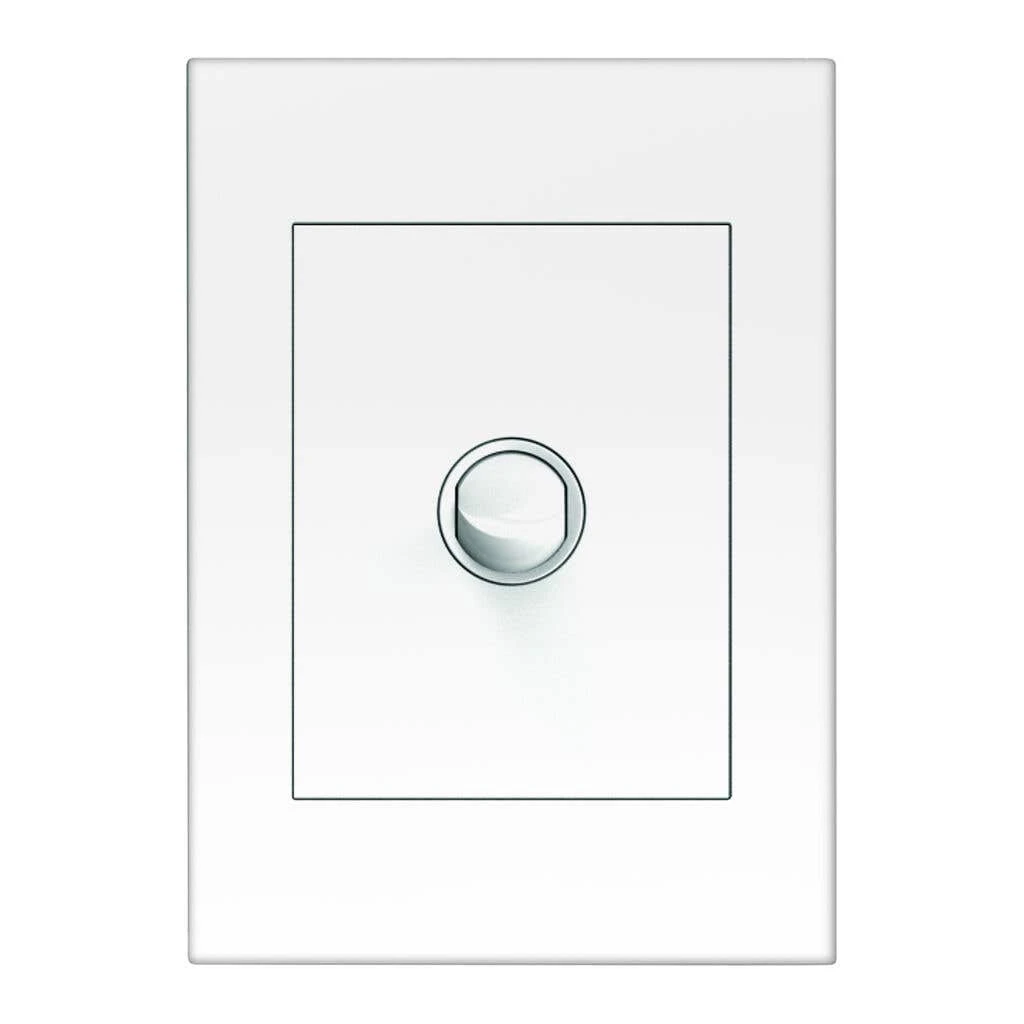 HPM VIVO 10Amp Vertical Rocker Switch Plate 1 Gang White - 10 Pack 1 HPM VIVO 10Amp Vertical Rocker Switch Plate 1 Gang White - 10 Pack