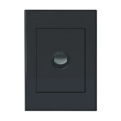 HPM VIVO 10Amp Vertical Rocker Switch Plate 1 Gang Grey