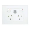 HPM VIVO 10Amp Double Powerpoint With 2 USB 2.4A Chargers White
