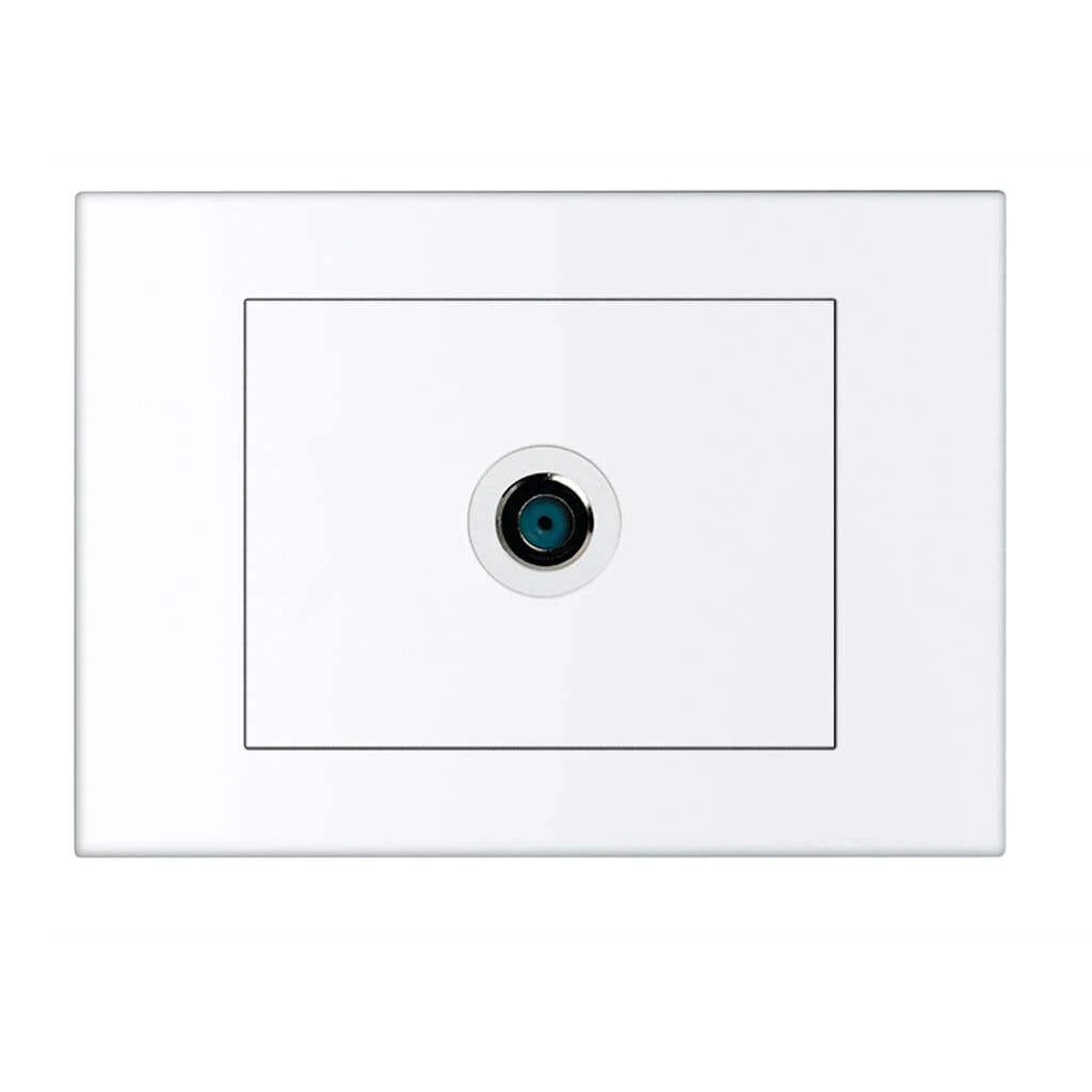 HPM VIVO 3GHz F-type TV Socket 1 Gang White 1 HPM VIVO 3GHz F-type TV Socket 1 Gang White