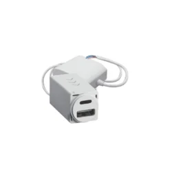 HPM VIVO USB Charger Mechanism 4.8A Type A+C White