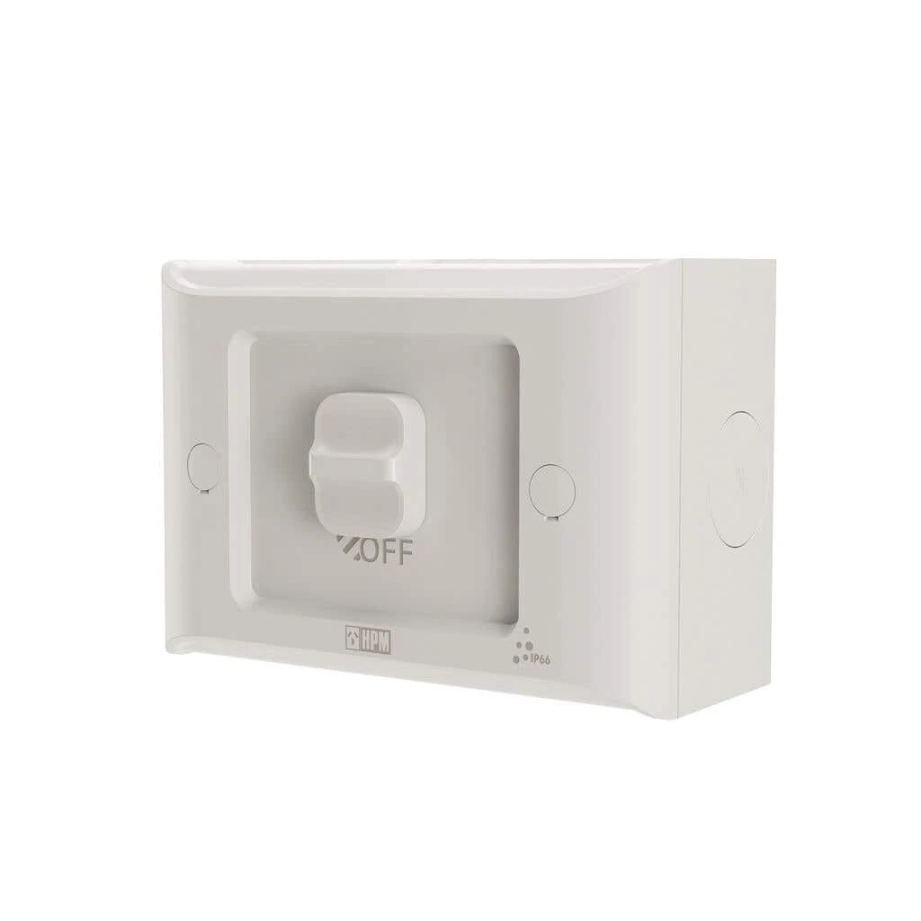 HPM Aqua Life Switch 1 Gang Surface Mount 16A IP66 Mist Grey 4 HPM Aqua Life Switch 1 Gang Surface Mount 16A IP66 Mist Grey - Image 4