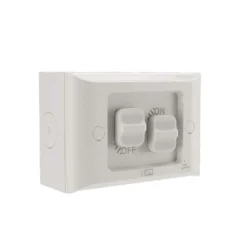 HPM Aqua Surface Mount Switch Misty Grey 16A IP66 -Home Lighting 6240345 2 1