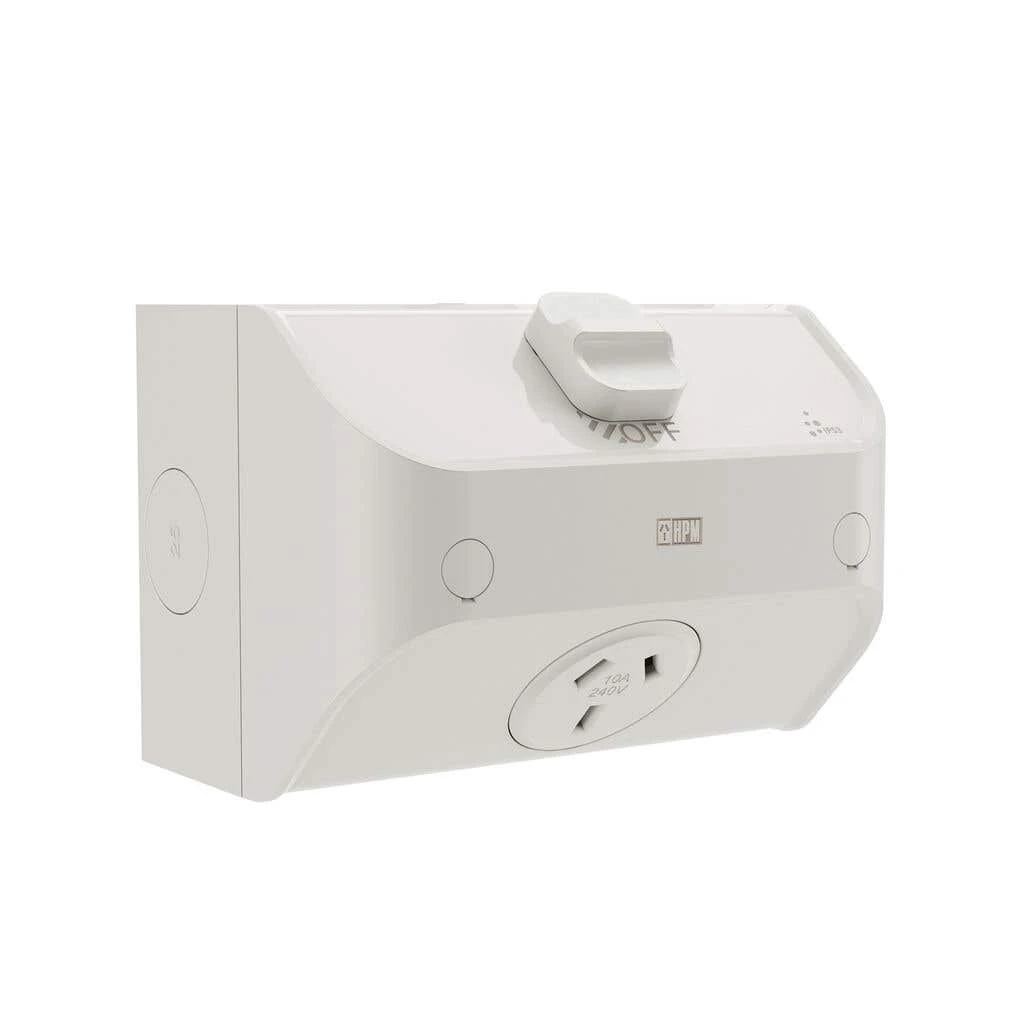 HPM Aqua Life Single Powerpoint 10A IP53 Surface Mount 3 HPM Aqua Life Single Powerpoint 10A IP53 Surface Mount - Image 3