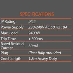 Arlec 4 Outlet Power Block Heavy Duty IP44 10A -Home Lighting 6325476 2