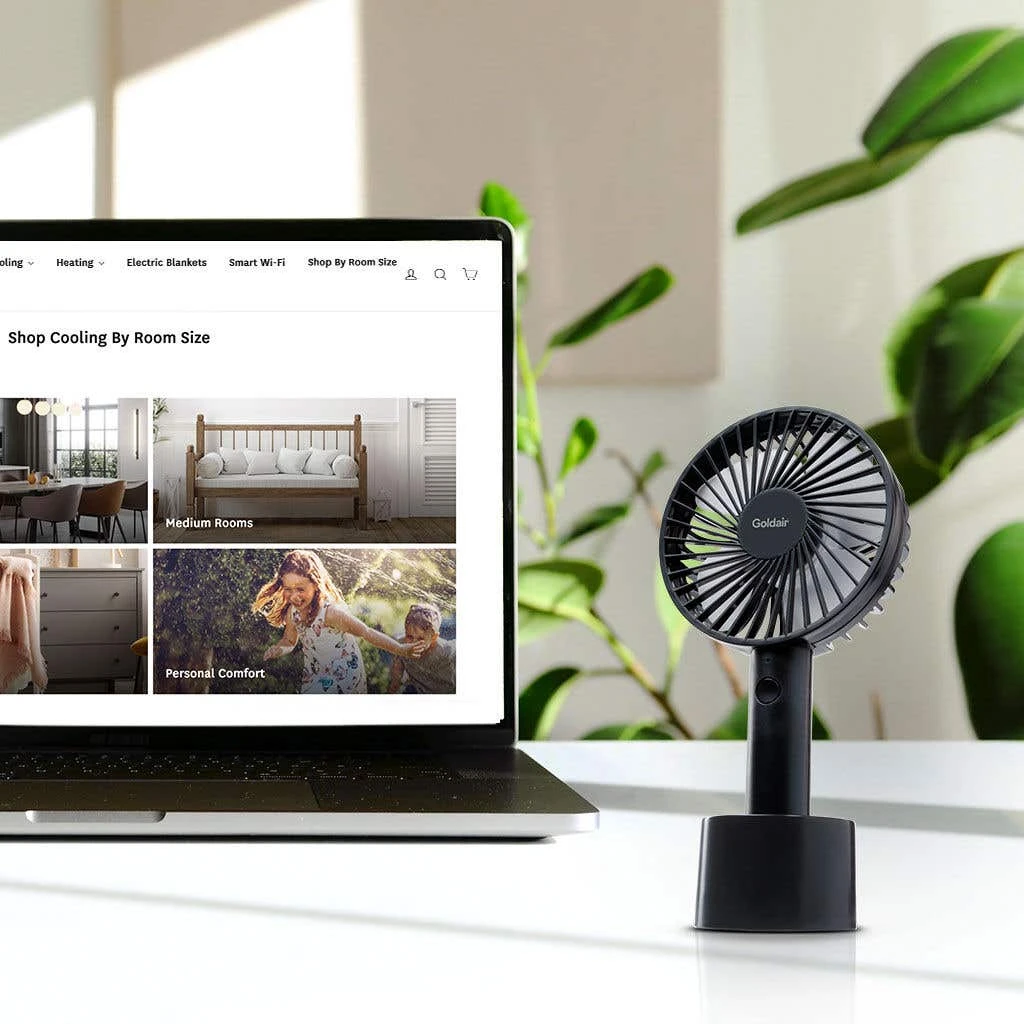 Goldair Handheld Rechargeable Fan 3 Goldair Handheld Rechargeable Fan - Image 3