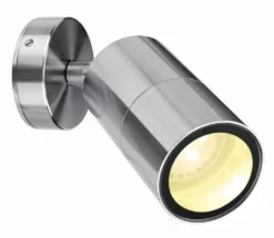 Brilliant Seaford Adjustable Exterior Wall Light Brushed Chrome