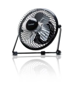 Goldair Select USB Desk Fan Black 100mm