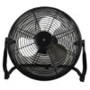 ROK Rechargeable Floor Fan Black 250mm
