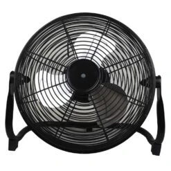 ROK Rechargeable Floor Fan Black 250mm