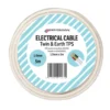 Prysmian Twin & Earth Cable TPS White 1.0mm X 5m